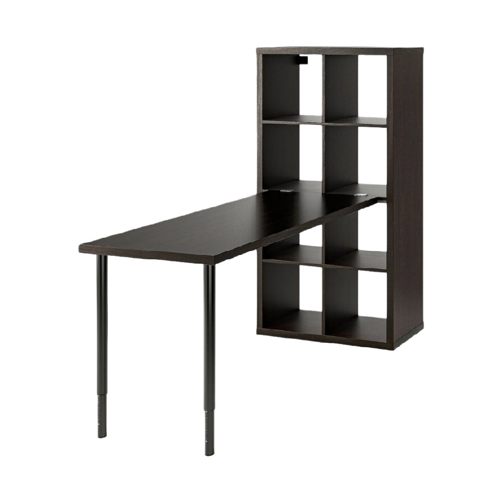 Desk with Shelves for Home Office in MDF - 150 x 60 x 75