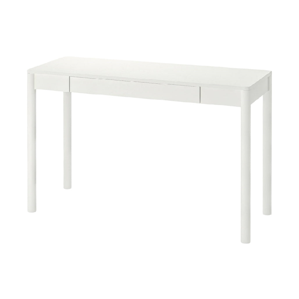 White Console Table for Entryway or Living Room in Engineered Wood - 120 x 40 x 75