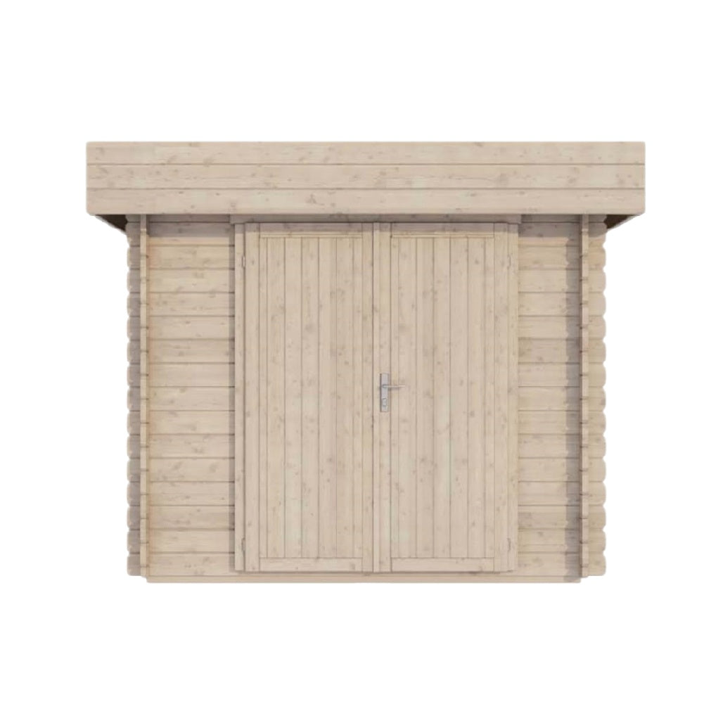 Garden Storage Shed for Outdoor Use in Untreated Wood - 300 x 200 x 240