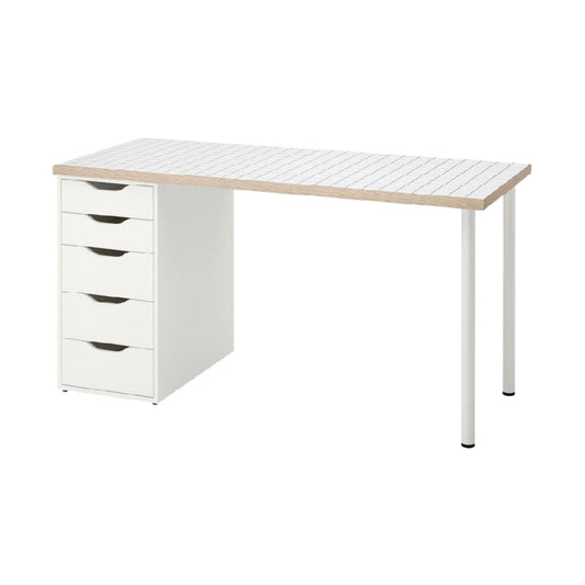 Desk with Storage for Home Office in Engineered Wood - 150 x 75 x 75