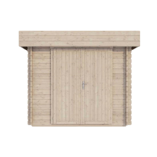 Garden Storage Shed for Outdoor Use in Untreated Wood - 300 x 200 x 240