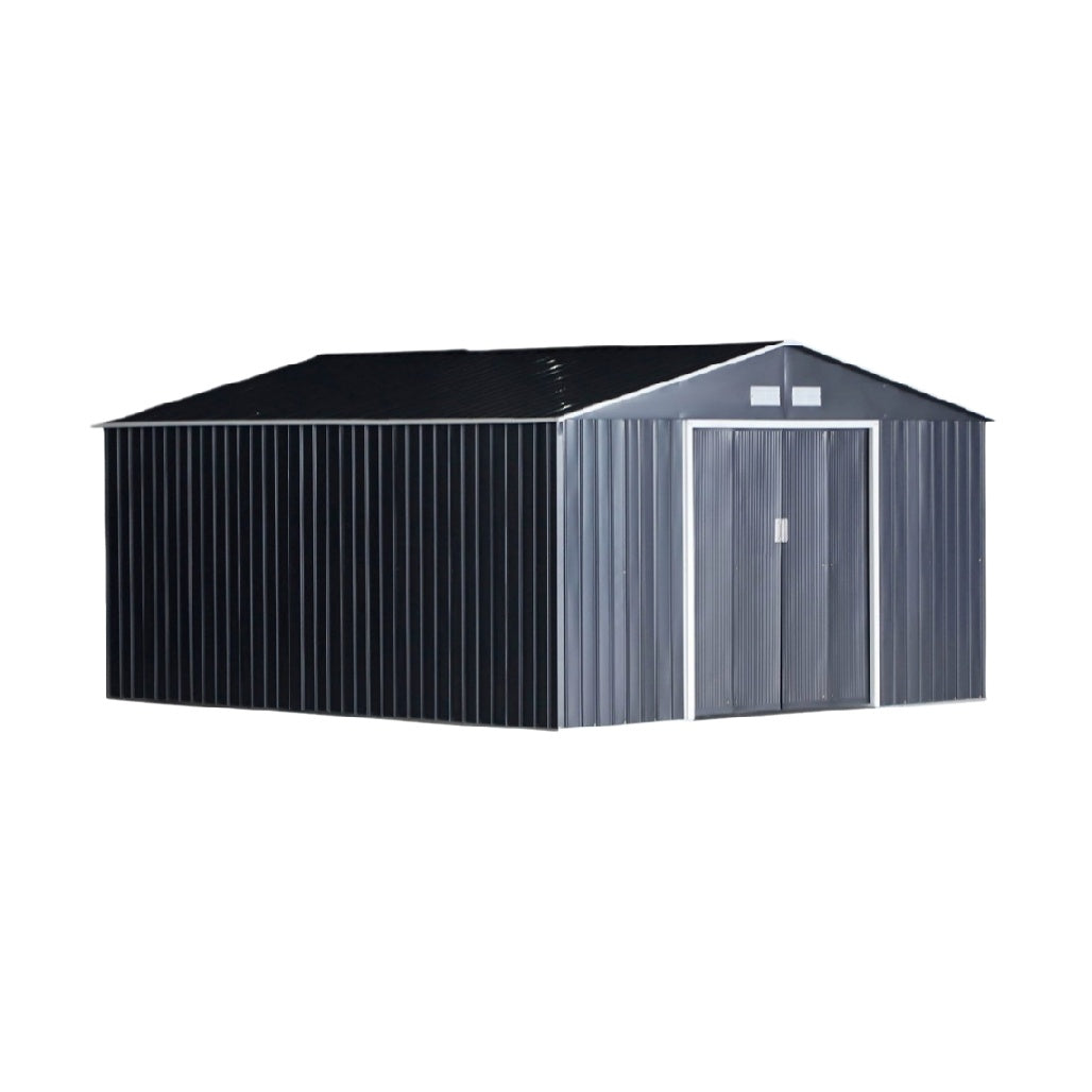 Metal Storage Shed for Outdoor Use - Galvanized Steel - 300 x 240 x 240