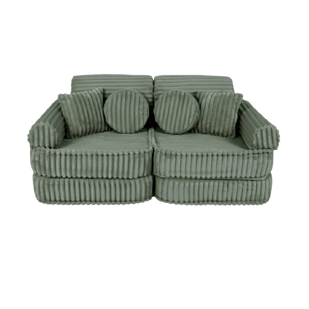 Sofa for Living Room Use in Soft Velvet Fabric - 200 x 90 x 80